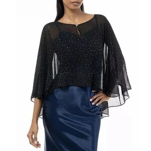 Giani Bernini Studded Evening Capelet One Size Black NWT $68